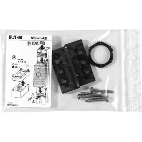 Liste de pièces de rechange pour Boîtier à monter en saillie FLAT 000197317 EATON M30 FI XB