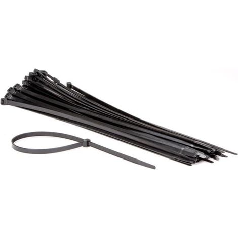 Perel Set fascette in nylon 8,8x500mm - Nero, resistente ai raggi UV, 50 pz (1/2)