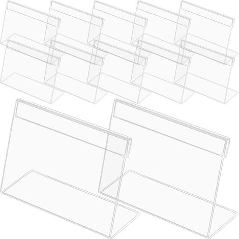 HEALLILY Porta Carteles Acrílicos para Boda y Fiesta, 20 Piezas