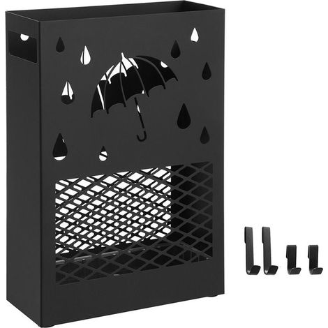 Porte-parapluies ajouré noir (1/5)