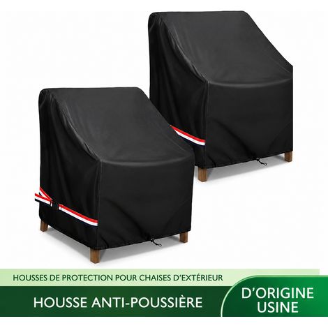 Housse de protection pour fauteuil de jardin Oxford 210D noir noir 210d 300 g – Livraison gratuite (1/5)