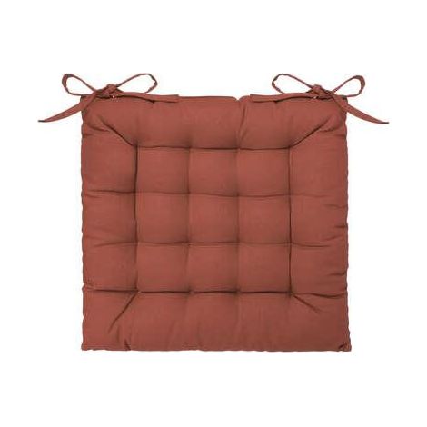 Cuscino per sedia 38x38cm trapuntato arancione