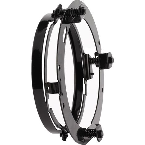 Support de phare avant rond noir 7 pouces pour Jeep Wrangler JK fixation base (1/5)