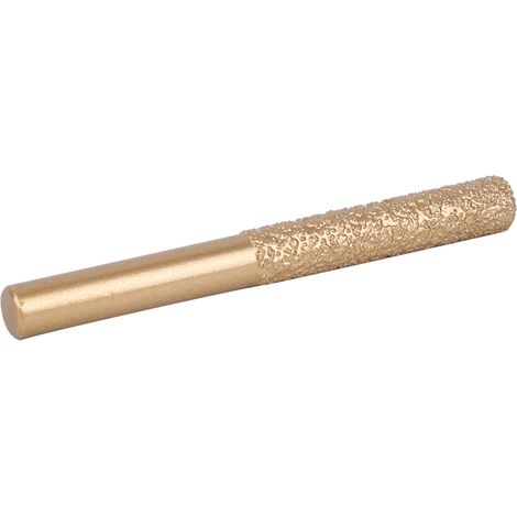 Diamant-Fräser mit goldgelötetem, geradem Schaft für Quarzstein und Marmor, Fugenmesser, 6,35 x 7 x 65 mm (1/5)