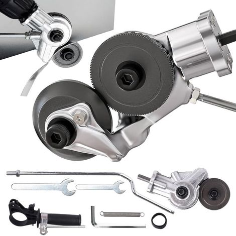 Elektrischer Blechschneider, Metallbohrer, Blechschneidwerkzeug mit Adapter zum Schneiden verschiedener Metalle wie Aluminium, Stahl, Kupfer, Eisen