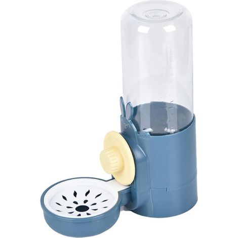 Goutte-à-goutte automatique pour lapins, 500 ml, distributeur d'eau (fond/pente), pour petits animaux, amovible, pour hamsters, lapins, chinchillas, écureuils, furets (1/5)