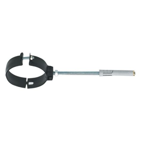 Col lourd noir 20 cm – Acier porcelaine lourd – Revêtement résistant aux températures élevées – Fixation tuyaux cheminées – Friulsider (1/2)