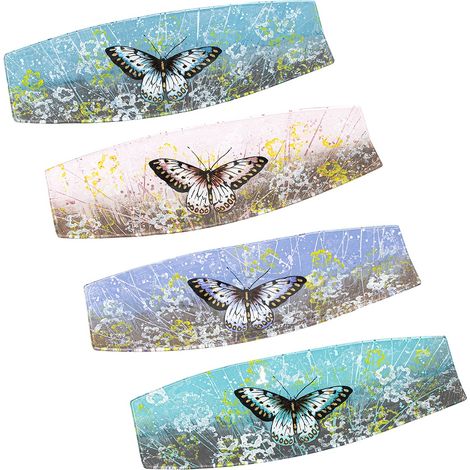 Signes Grimalt Decorazione decorazione vassoio Plate farfalla 4 unità vassoi multicolore 15x44x5cm 29713 (1/2)