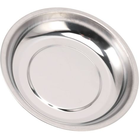 Plateau magnétique rond de 15 cm en acier inoxydable pour vis, écrous, boulons et petits outils (1/5)