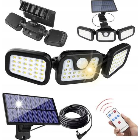 SOLAR-GARTENLAMPE MIT SEPARATEN PANEL-SENSOREN LEISTUNGSSTARKE 200W
