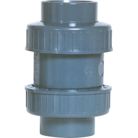 Fitt – Clapet anti-retour à boule PVC pression à coller Ø 50 mm – Norme PN16 – Pression maximale 16 bars – Pour systèmes de plomberie