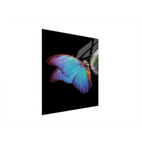 Glasschneidebrett 45x52 Schmetterling