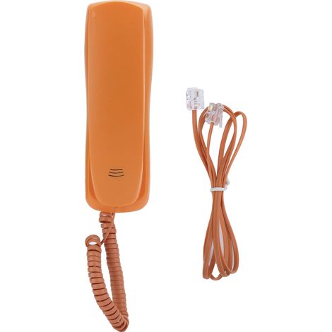 Téléphone portable fin à une ligne pour le bureau et la maison (kxT628) Orange (1/4)
