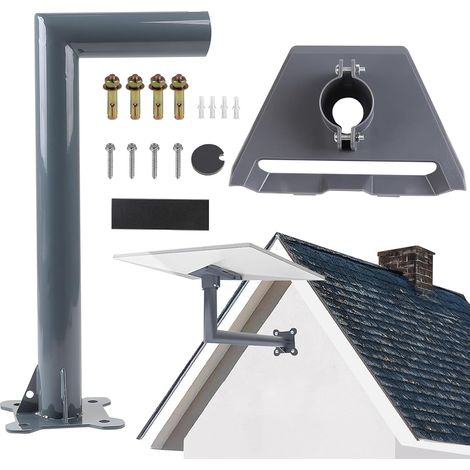Soporte de pared Starlink Gen 3/Gen 2, soporte Starlink V3/V2 ajustable 360°, adaptador de tubo para montaje de antena Starlink Gen 3, kit de montaje compatible con Starlink V3 Standard Dishy (1/5)