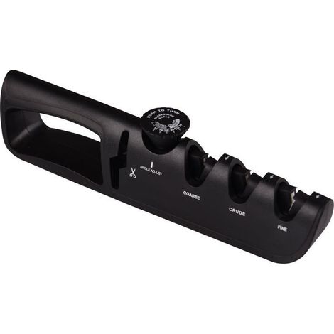 Aiguiseur Couteaux Professionnel à 3 Niveaux, Eguiseur à Angle Réglable, Affuteur Manuel Couteau Multifonction, Accessoires pour Couteaux de Cuisine (1/5)
