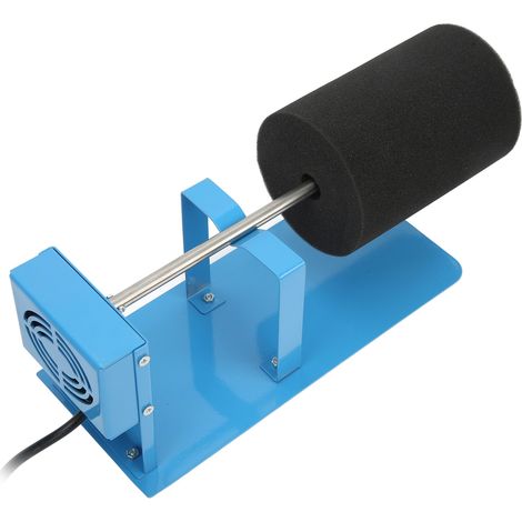 Tourne-gobelet en alliage d'aluminium bleu réglable, moteur silencieux pour fabrication de coques d'œufs DIY, mousse antidérapante, stable, prise européenne 220V (1/5)