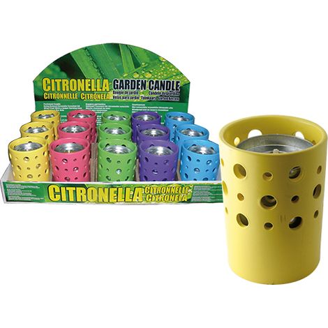 Ceri citronella in coccio colori assortiti diam. 10cm  Conf. 15 Pz