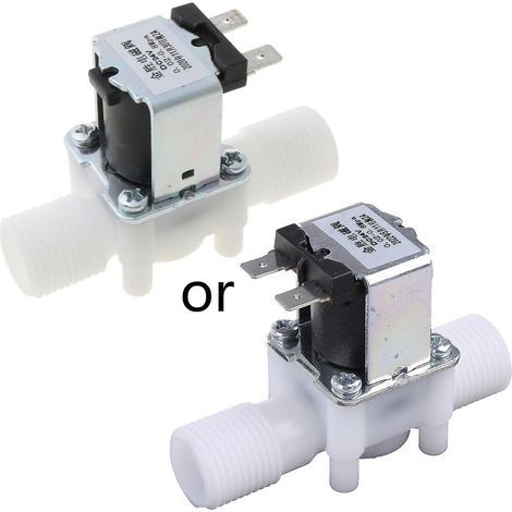 Électrovanne normalement fermée. détecteur de débit d'eau/air. 1/2" CC 24 V
