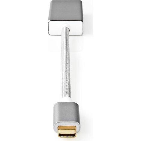 nedis CCTB64450AL02 adaptador USB-C DisplayPort plata