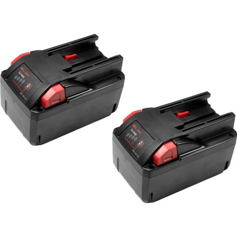 2x Trade-Shop Li-Ion Werkzeug-Akku 28V 5000mAh für AEG Milwaukee HD28 AG, HD28 AG 125 Winkelschleifer, HD28 CS, HD28 MS, V28 CS, V28 MS Handkreissäge (1/4)