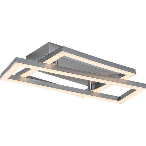 Plafoniera LED geometrica cromata 24W 3000K Rabalux Ellinor (1/5)
