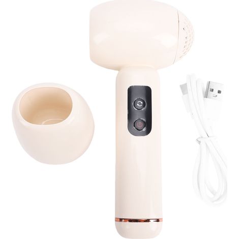Ortviai Sèche-cheveux sans fil pour bébé – Température constante, faible bruit, batterie 5000 mAh, couleur beige (1/5)