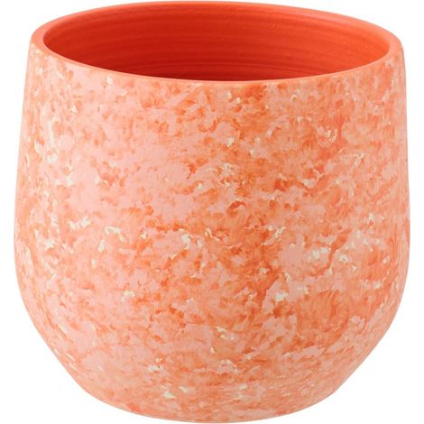 Cache-Pot en Céramique "Sienne" 23cm Orange (1/3)
