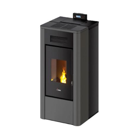 Stufa a pellet idro river 16 antracite ventilata wifi