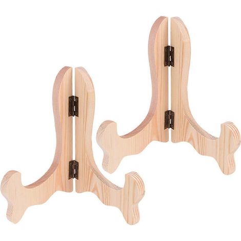 2er-Set Tellerständer, Geschirrstaffeleien, Tischständer, Holzstaffeleien-22X16cm (1/3)