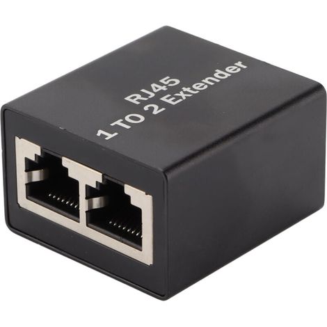 Divisor Ethernet , adaptador de conector de red RJ45, divisor de extensión de conector Ethernet, divisor uno a dos (1/5)