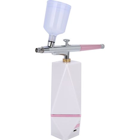 Spray de maquillage aérographe portable à oxygène pour le visage, hydratant, blanc (1/5)