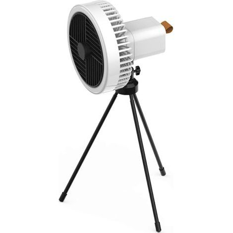 Ventilateur suspendu portable rechargeable 1200 mAh, lampe de camping, ventilateur de bureau pour les réunions (1/4)
