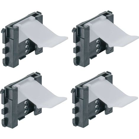 Sockelprofilhalterung zum Aufclipsen – Einfache Montage – Höhenverstellbar – Für Küchen – 4er-Pack – Robustes Kunststoff (1/2)