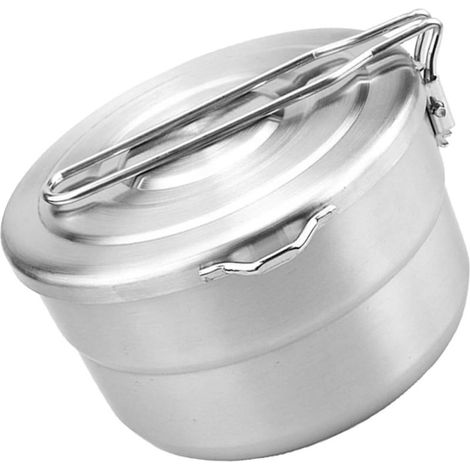 Boîte à bento ronde VOSAREA légère et compacte en acier (1/5)