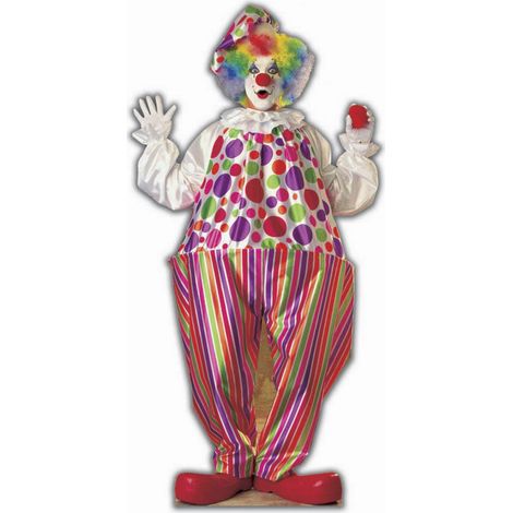 Figurine en carton clown cirque 182 cm (1/4)