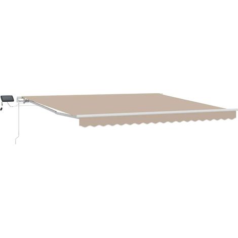 Maison Exclusive - Tenda Retrattile Beige 400 × 300 cm Tessuto e acciaio