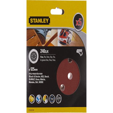 Disco Stanley Carta Abrasiva Levigatrici STA32182 240 gr