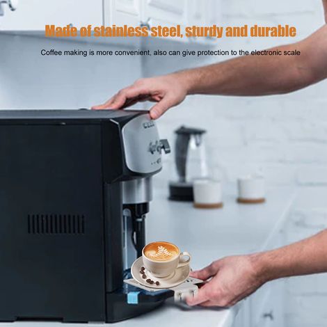 Ortviai Support pour Balance Électronique Café en Acier Inoxydable Résistant à la Chaleur – Hauteur Réglable (1/4)