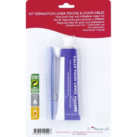 Kit de réparation pour couverture de piscine et liner (1/2)