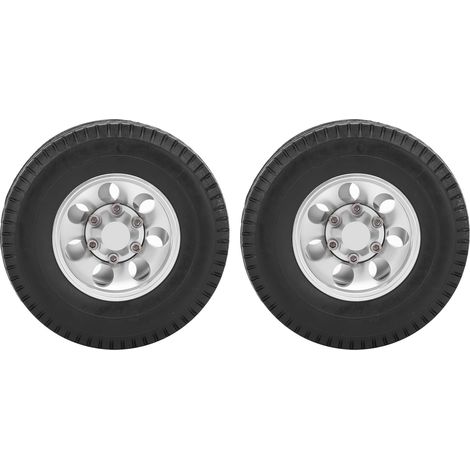 pneus de roue arrière pour remorque RC Tamiya 1/14, pièces détachées pour camion tracteur et remorque RC.