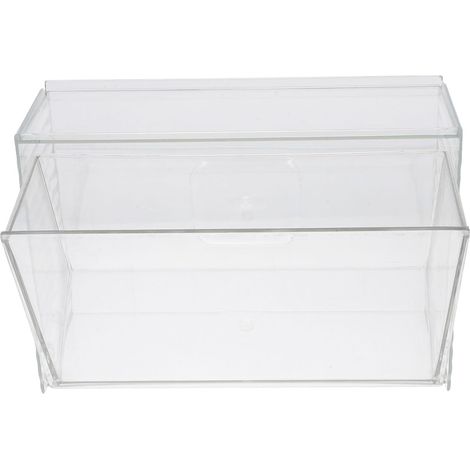 Boîte de rangement transparente en Auspc , au design compact , idéale pour la chambre et le bureau , (1/5)