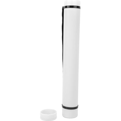Carquois d'épaule PE, support d'arc rétractable ajustable avec sangle à boucle, rangement pour chasse et tir sportif blanc (1/5)