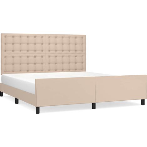 Maison Exclusive - Giroletto con Testiera Cappuccino 180x200 cm in Similpelle (1/5)