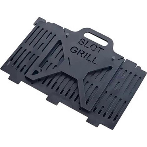Barbecue pliable en métal. métal épais amélioré pour une utilisation nomade (1/5)
