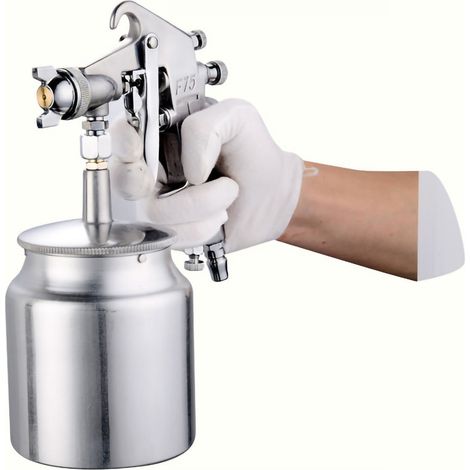 Farbspritzpistole F‑75 Pneumatischer Oberbehälter Hohe Zerstäubung Autolacke Spritzpistole für Möbel F75 Oberbehälter (1/5)