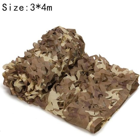 Voile de parasol rectangulaire design camouflage parasol 3x4m couleur camouflage désert, filet de camouflage parasol