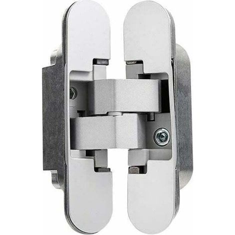 Charnière Invisible pour Portes Lourdes - Lot de 2 (Charge 40 kg, Ouverture 180º) (1/4)