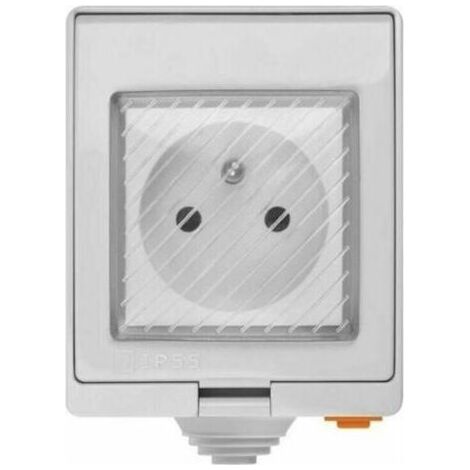 S55 TPE-FR Prise Intelligente Extérieure 16A, Prise de Courant Connectée WiFi Étanche IP55,Compatible avec Android & iOS ,Contrôle à Distance,Commande Vocale,Fonction de Temps (1/4)