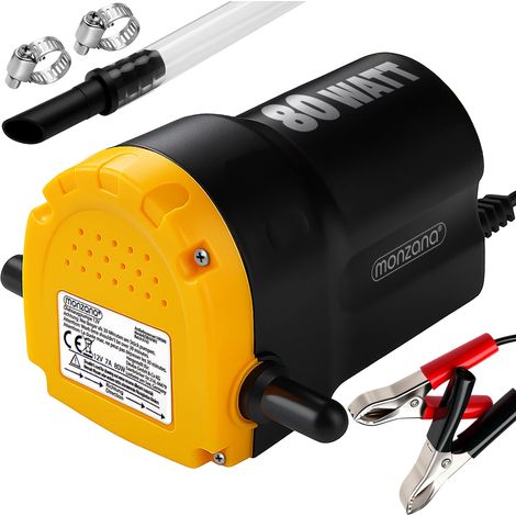 Pompe à vidange extraction huile diesel aspiration vidange auto huile 12V 80W