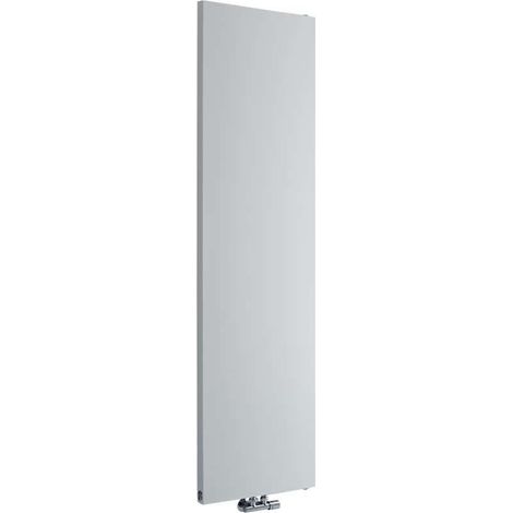 Milano Riso White Vertical Column Single Flat Panel Radiator - 1800mm x 500mm (1/5)